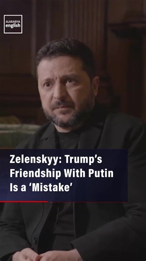 Ukrainian President Volodymyr Zelenskyy calls Putin “a real evil of today” and says Trump’s friendship with him is “a mistake,” adding that Ukraine is fighting “for freedom” and the right to choose its own way of life.