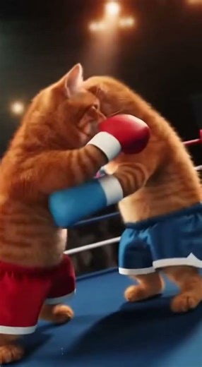 Funny but Heroic Cat Boxing Finale 🥊🐱