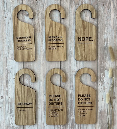 Do Not Disturb Sign, I'm in Here, Work Door Hanger, Door Sign, Office Sign, Personalize, Custom Wooden Sign , Funny Do Not Disturb Sign - Etsy