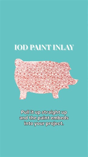 Easy IOD Paint Inlay technique! #diydecor #easydiyideas #easydiy #iod #diydecor