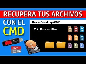 ✅ RECUPERAR ARCHIVOS CON EL CMD Borrados Formateados o Eliminados Memoria SD, USB, Disco Duro