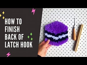 How to finish back of latch project and trim it.