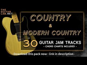 30 Country & Modern Country Guitar Jam Tracks