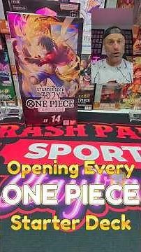 ONE PIECE CARD GAME OPENING EVERY STARTER DECK BOX ST14 3D2Y