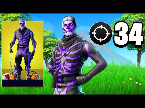 *NEW* Purple Skull Trooper Gameplay In Fortnite!