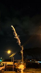 fireworks experiment (paper fuse) Mini flying fish effect（mine effect）