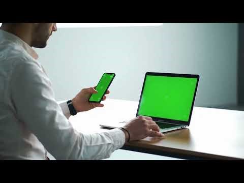 Student Study Desk Shot | Laptop Green Screen 4K