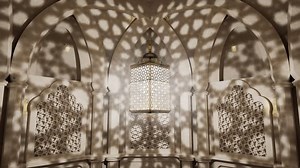 clip-1083787210-arabic-shadow-lamp-casting-shadows-on-jali