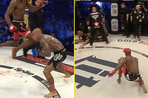 Michael ‘Venom’ Page threw Pokémon ball at opponent after fracturing his skull with frightening flying knee knockout