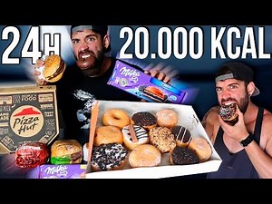 24 HORAS COMIENDO COMIDA BASURA (20.000 KCAL)