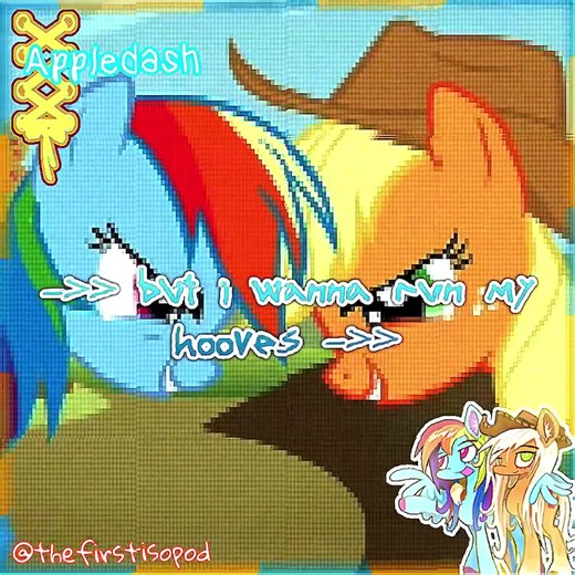 #appledash they went from kismesis to matespritship cuz i said so #mlp #edit #homestuck #fyp