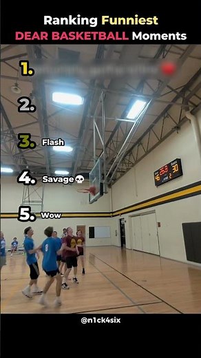Ranking Funniest Dear Basketball Moments 🏀😅 #basketball