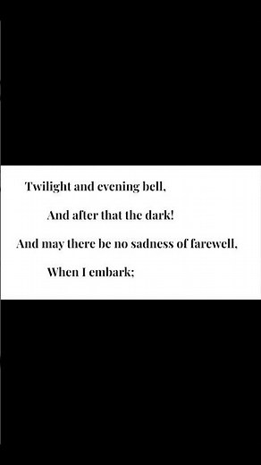 “Crossing the Bar” by Alfred, Lord Tennyson as read by Cameron M. Clark #classicalpoetry #tennyson