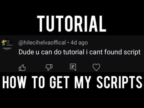 Tutorial on how to get my scripts