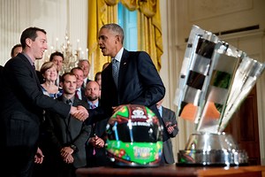 NASCAR champion Kyle Busch visits White House
