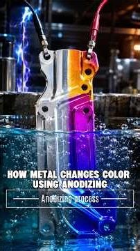 Metal turns colorful when electrified#anodizing #metalprocessing #manufacturing #howitworks