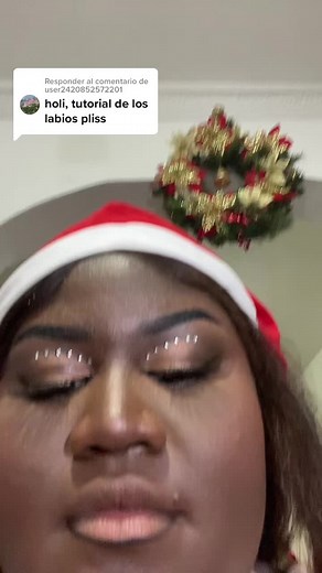 Christmas Makeup Tutorial with Santa Hat