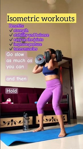 Isometric workout. Build strength without hurting the joints.