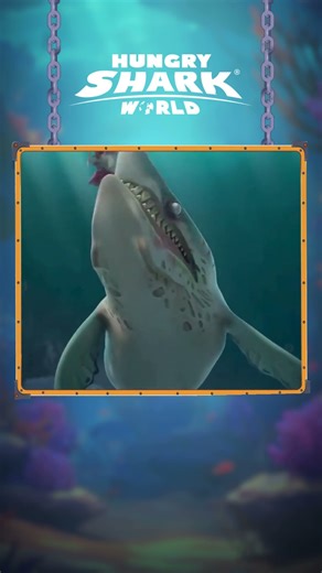 The birthday shark is chomping away in this old video🧟🦈 #SplashFromThePast #hungryshark