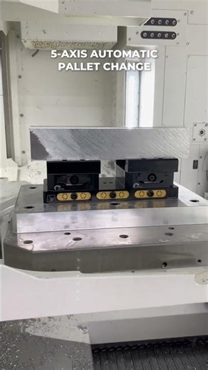 VARIAXIS i700 NEO180 5-axis machining w/ automatic pallet change #cncmachining #5axis #mazak #shorts