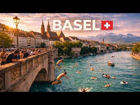 Basel, Switzerland🇨🇭Cultural Heart! 4K 60fps HDR Walking Tour | Old Town & Rhine River !