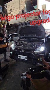 Toyota wigo 20k lumens led and jcl projector fog lamp 1hr install #wigo #led #projectorfoglamp | Jc Garage | Facebook