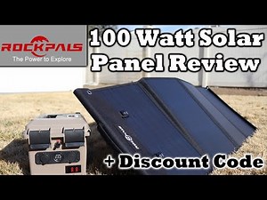 Rockpals 100 watt Solar Panel Review - Excellent Portable Power for Camping!