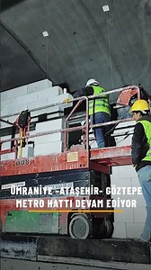 📌Progress on the Ümraniye - Ataşehir - Göztepe line has reached 97%.