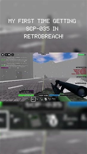 First Time SCP-035 Gameplay (SCP Retrobreach) #gaming #scp #roblox