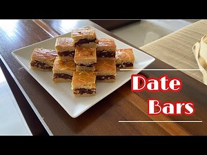 How To Make Easy Date Bars | Date Pastry | Taste of Mine