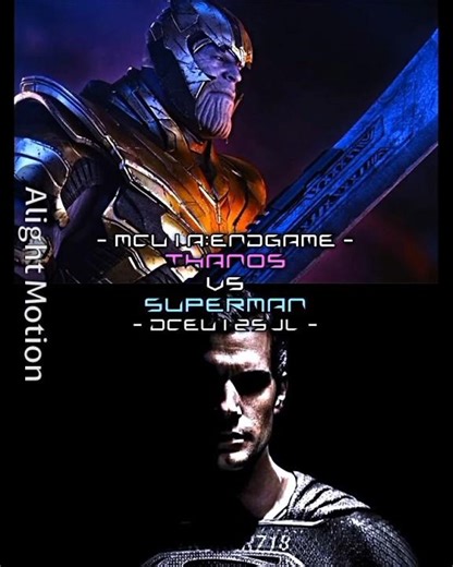 Thanos (Mcu) vs Superman (Dceu)
