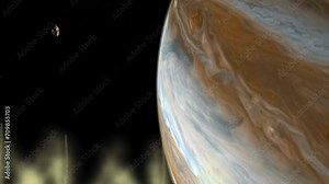 a close-up 4k animated video of the planets
