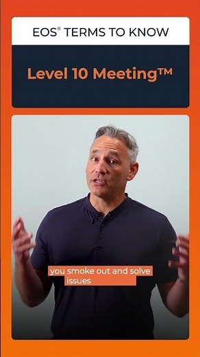 EOS Terms to Know: The Level 10 Meeting