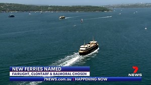The names of the new ferries that will replace the current Manly Ferries have been revealed. Emerald-class ferries Fairlight, Clontarf and Balmoral, will take on the Manly to Circular Quay route from the end of summer. Two of the current famous Freshwater class vessels will be kept on for tourists trips when the fleet of four is retired. What do you think of the chosen names? www.7NEWS.com.au #7NEWS | 7NEWS Sydney