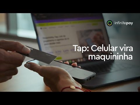 Maquininha no celular com o Tap da InfinitePay