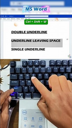 Underline Text in Microsoft Word Like a Pro Using Simple Shortcuts You Didn’t Know Existed #WordTips