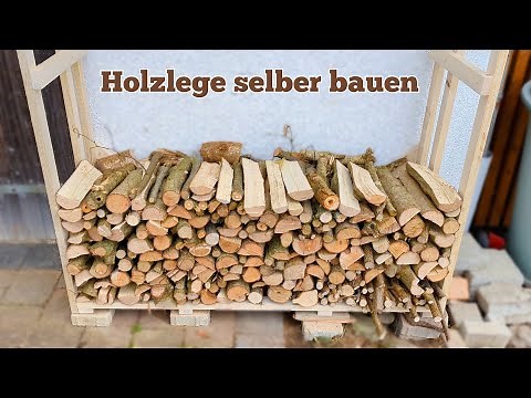 Build a simple and stable wood storage/wooden shelter yourself for 30€. (Building instructions + ...