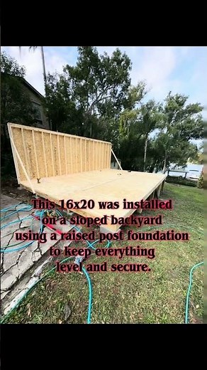 Building a 16x20 Shed on a SLOPED Yard 😳