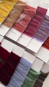 NEW Hand Dyed SILK VELVET Ribbon Raw Edge (2 Yards) - Etsy