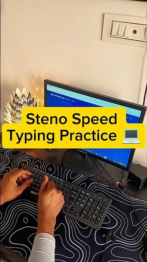 Stenographer exam typing practice💻📈| High speed🔥#typing #youtube