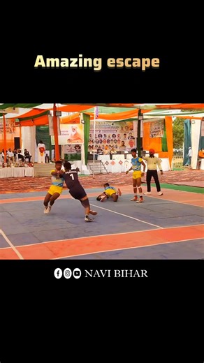 amazing escape in kabaddi match Short #navibihar