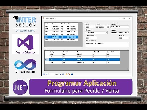 Visual Basic .NET #9 Formulario para hacer Pedidos o Nota de Venta en la Aplicación.