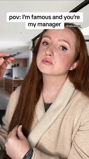 pov: I’m famous and you’re my manager #asmr #asmrpov #famousasmr | ASMR