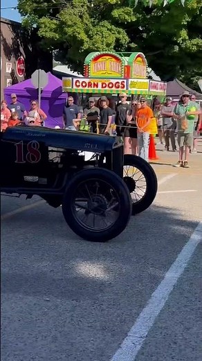 2025 Newport antique auto hill climb competition run 3rd place ! #ford #trending #racing #hillclimb