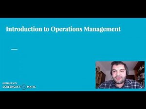 HSC Business Studies Operations: Introduction to Operations Management