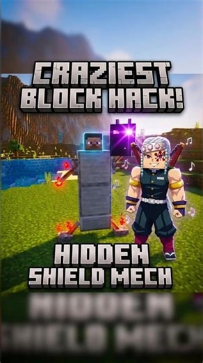 Minecraft HIDDEN Shield Mech Hack! 🛡️🤖 #shorts #minecraft #minecraftindia #minecrafthacks #gaming