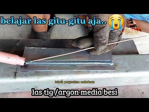 learn Tig/Argon welding on iron media||basic techniques
