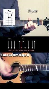 5 Songs With Am, C, G and Fmaj7 #guitar #tutorial
