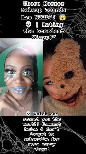 These Horror Makeup Trends Are WILD?! 😱💀 | Rating the Scariest Slays!”#HorrorMakeup, #ScaryMakeup