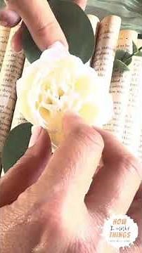 Create a Stunning Folded Book & Flower Centerpiece | DIY Tutorial